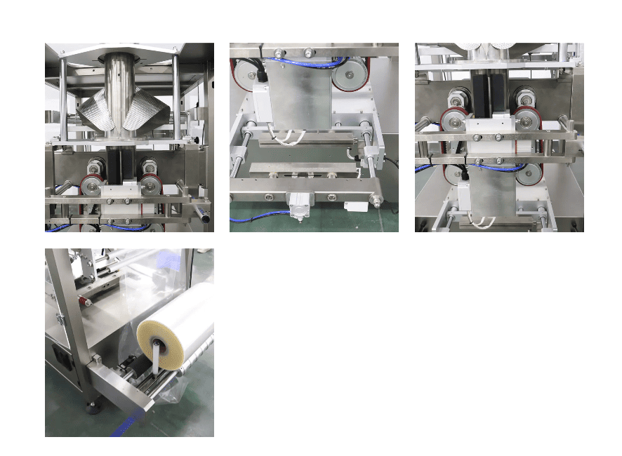 Componentes de una máquina de formado, llenado y sellado vertical